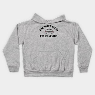 Funny design saying I'm not Old I'm Classic, Classic cars lover Kids Hoodie